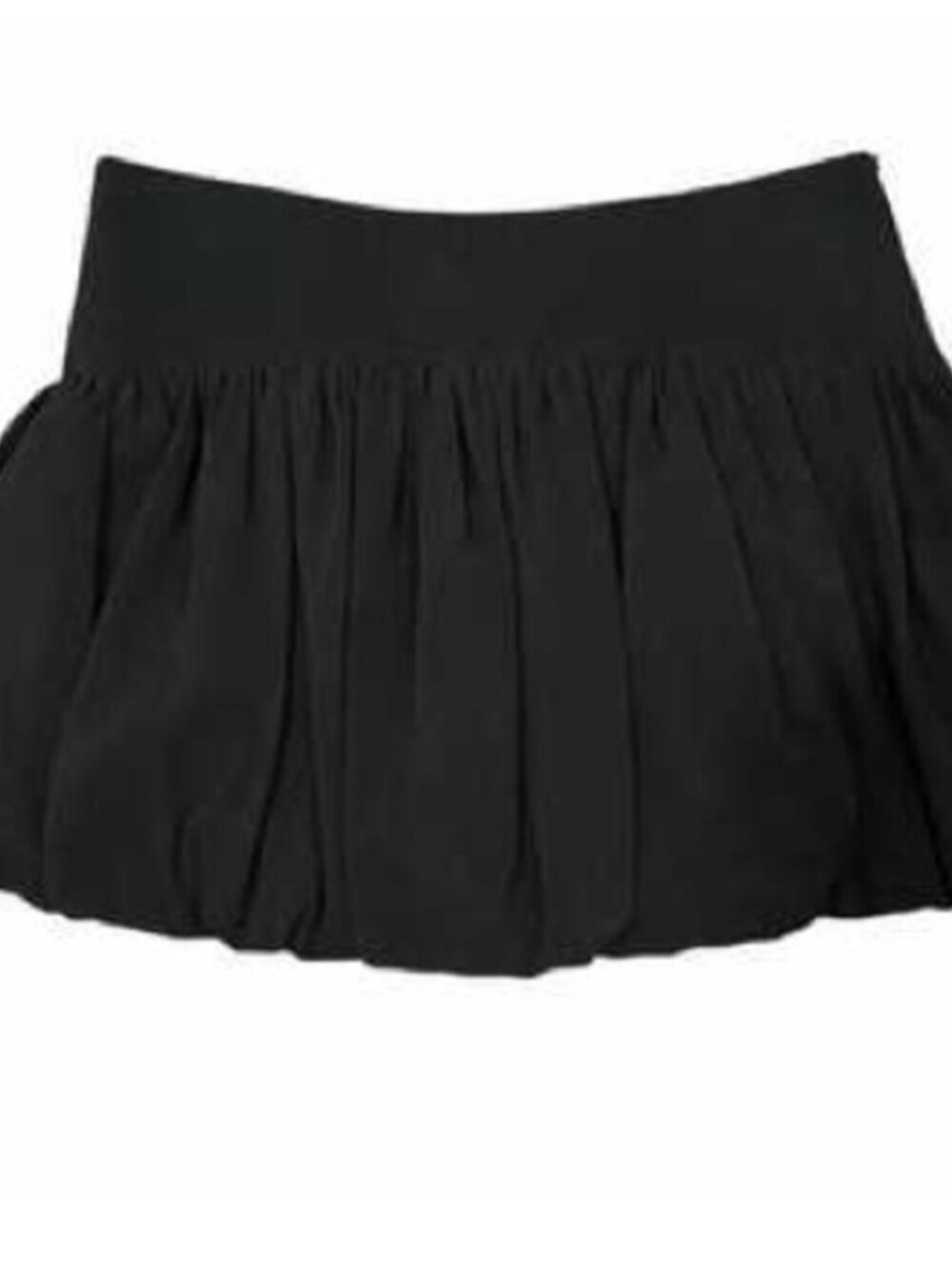 Black Mini Bubble Skirt
